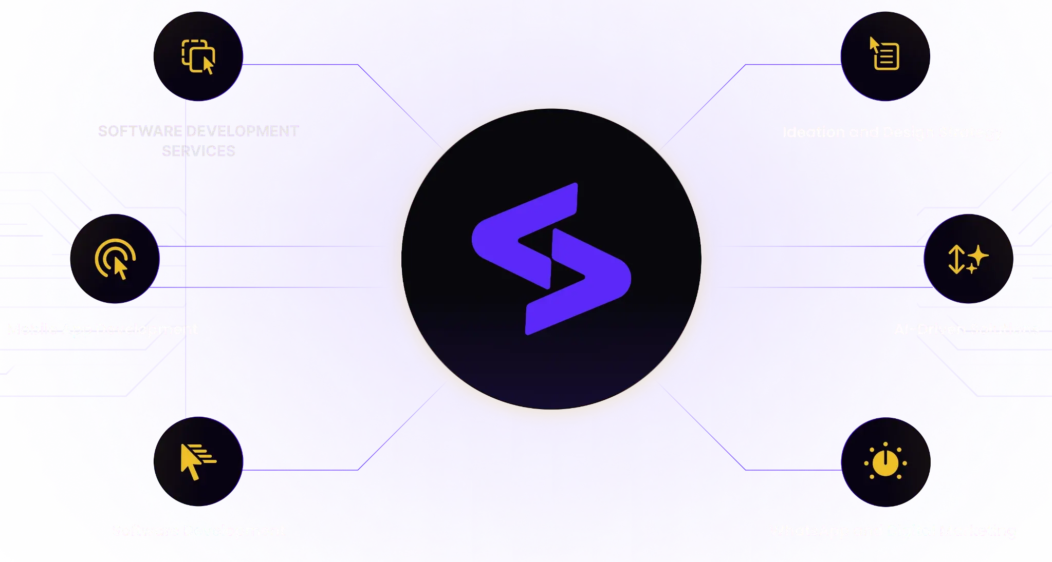 Professional web development and IT services illustration